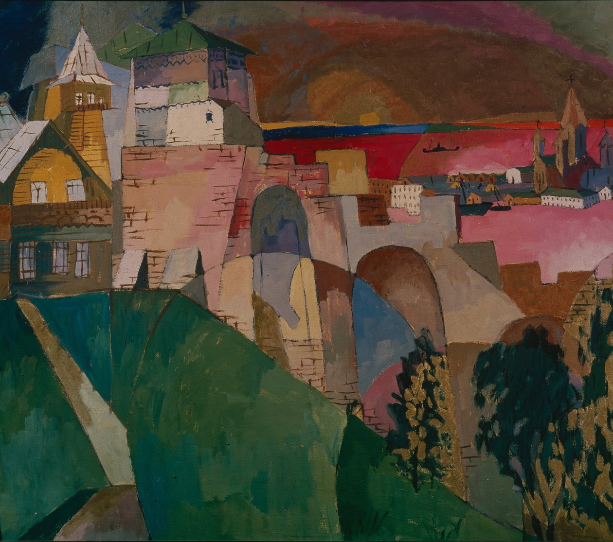 Nižni Novgorod, 1915 tekijältä Aristarkh Vasilievic Lentulov