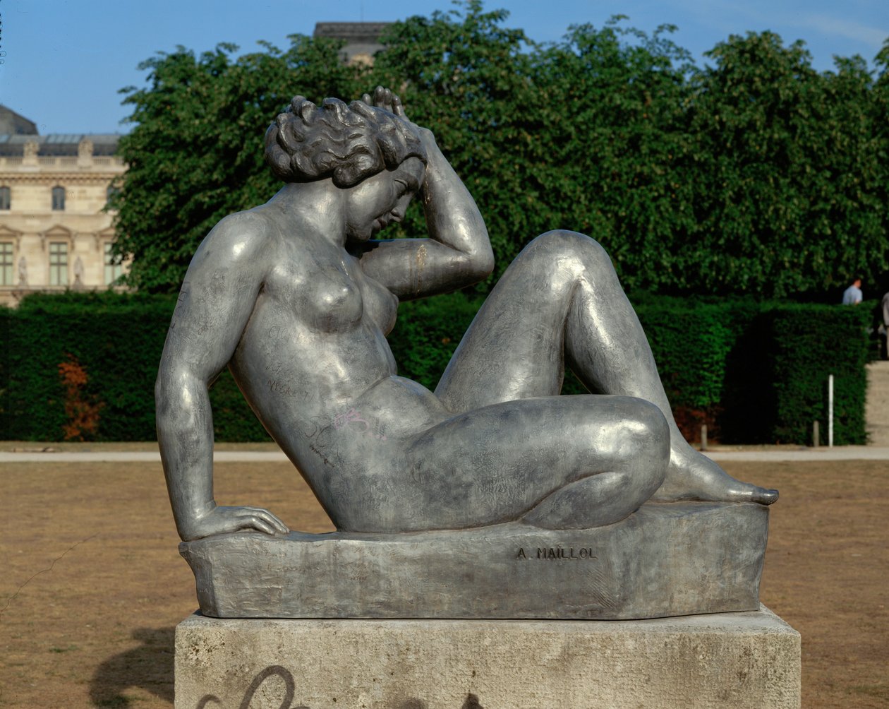 Istuminen alasti. Pronssi ... (pronssi) tekijältä Aristide Maillol