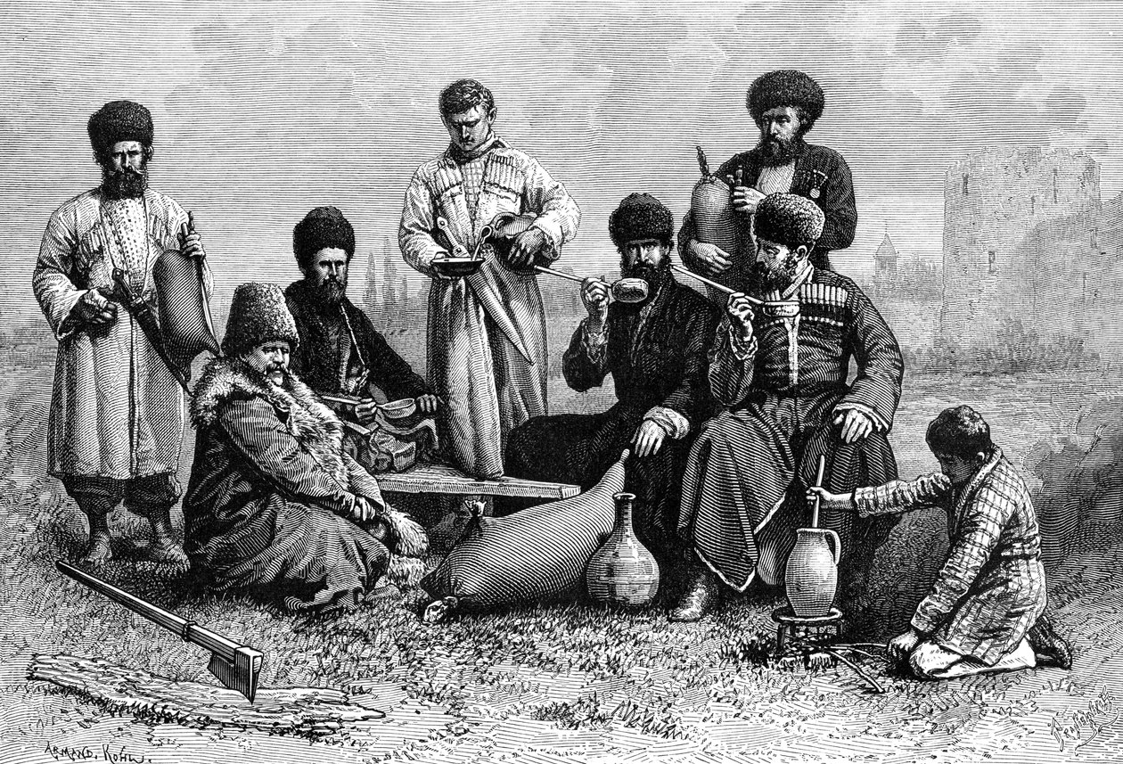 Georgian miehet, 1895. tekijältä Armand Kohl
