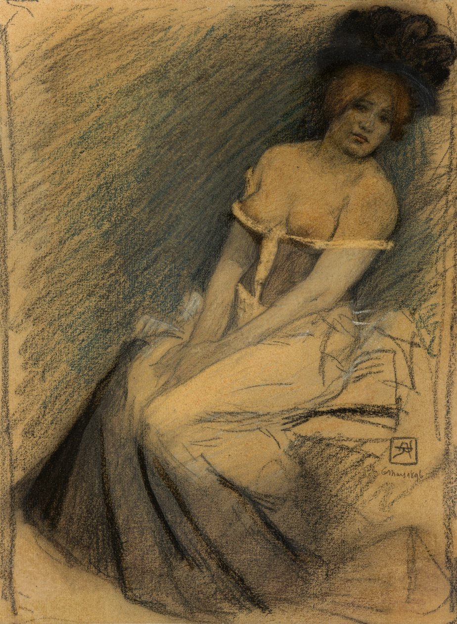 Odotan, 1896. tekijältä Armand Rassenfosse
