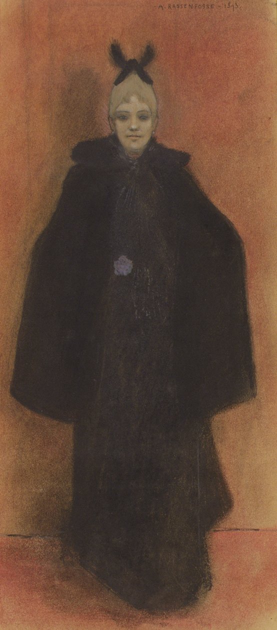 Elegantti seisoo, 1893 tekijältä Armand Rassenfosse