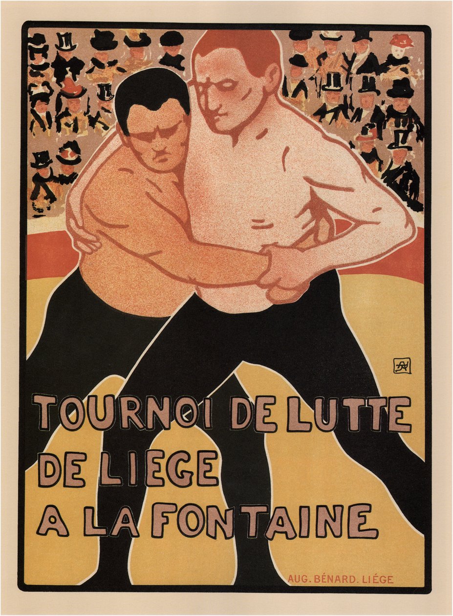 Painiturnaus, Liège, 1899 tekijältä Armand Rassenfosse