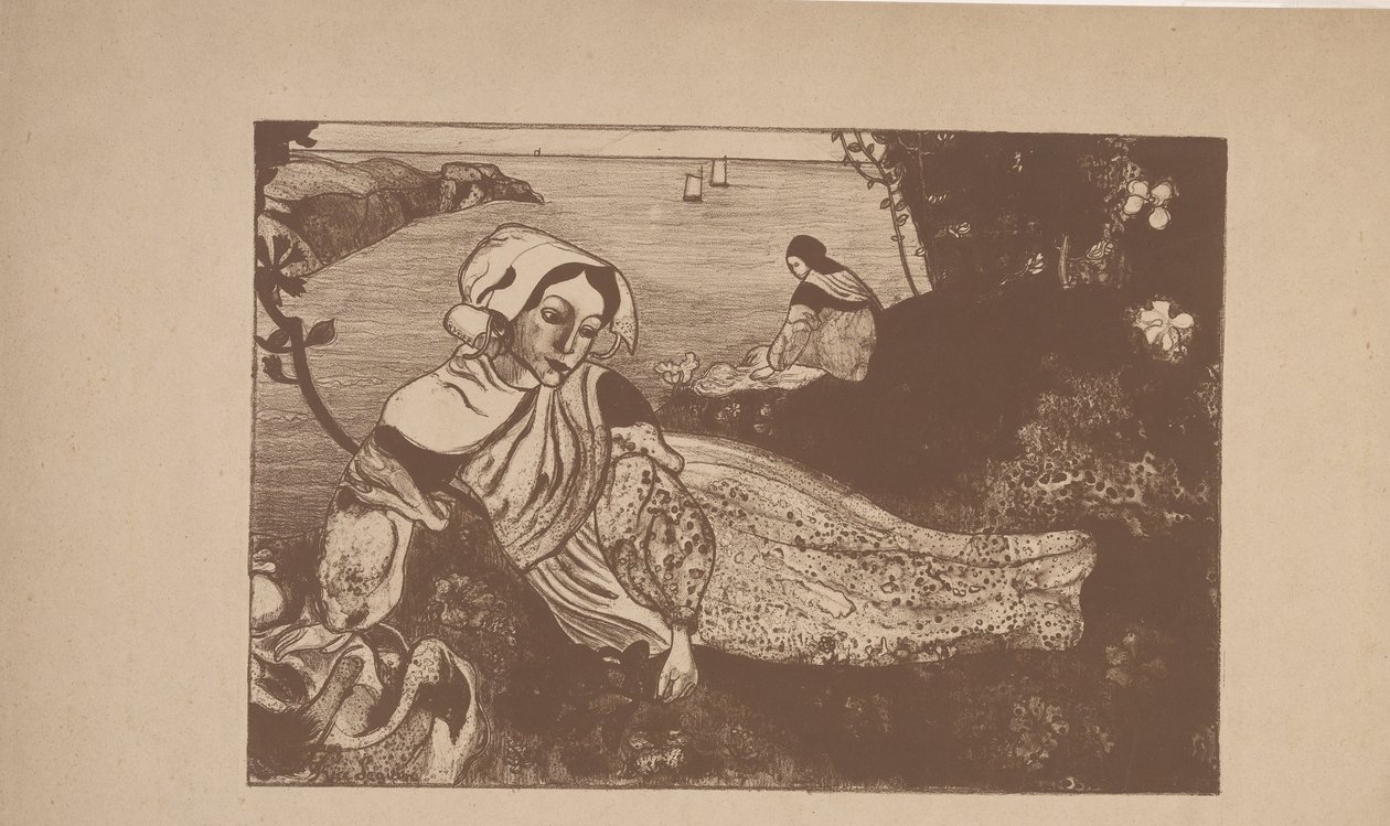 La Primavera (kevät) 1894 (sinkografi) tekijältä Armand Séguin