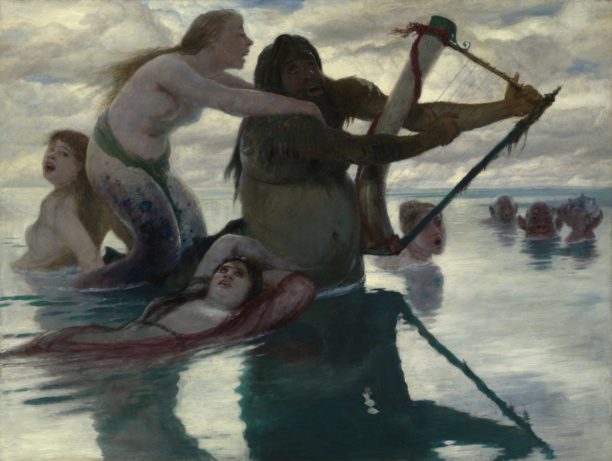 Merellä, 1883 tekijältä Arnold Böcklin
