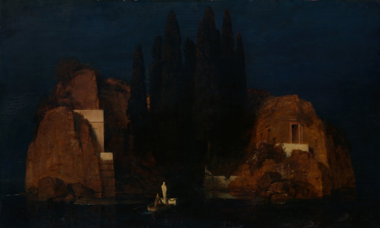 Kuolleiden saari, 1880. tekijältä Arnold Böcklin