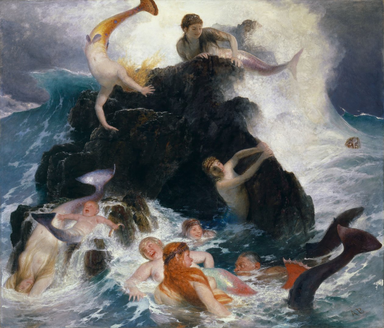 Nereidien näytelmä, 1886. tekijältä Arnold Böcklin