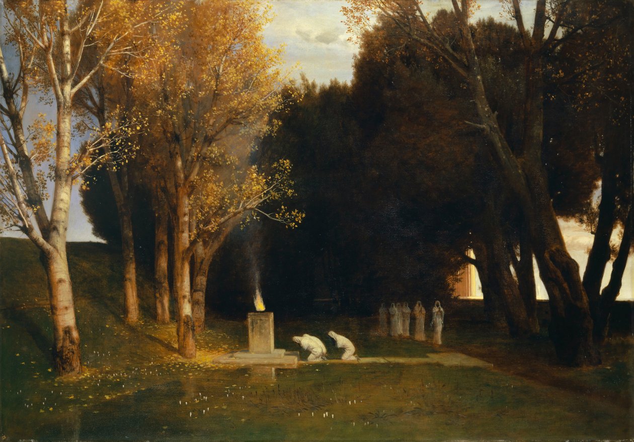 Pyhä lehto, 1882. tekijältä Arnold Böcklin