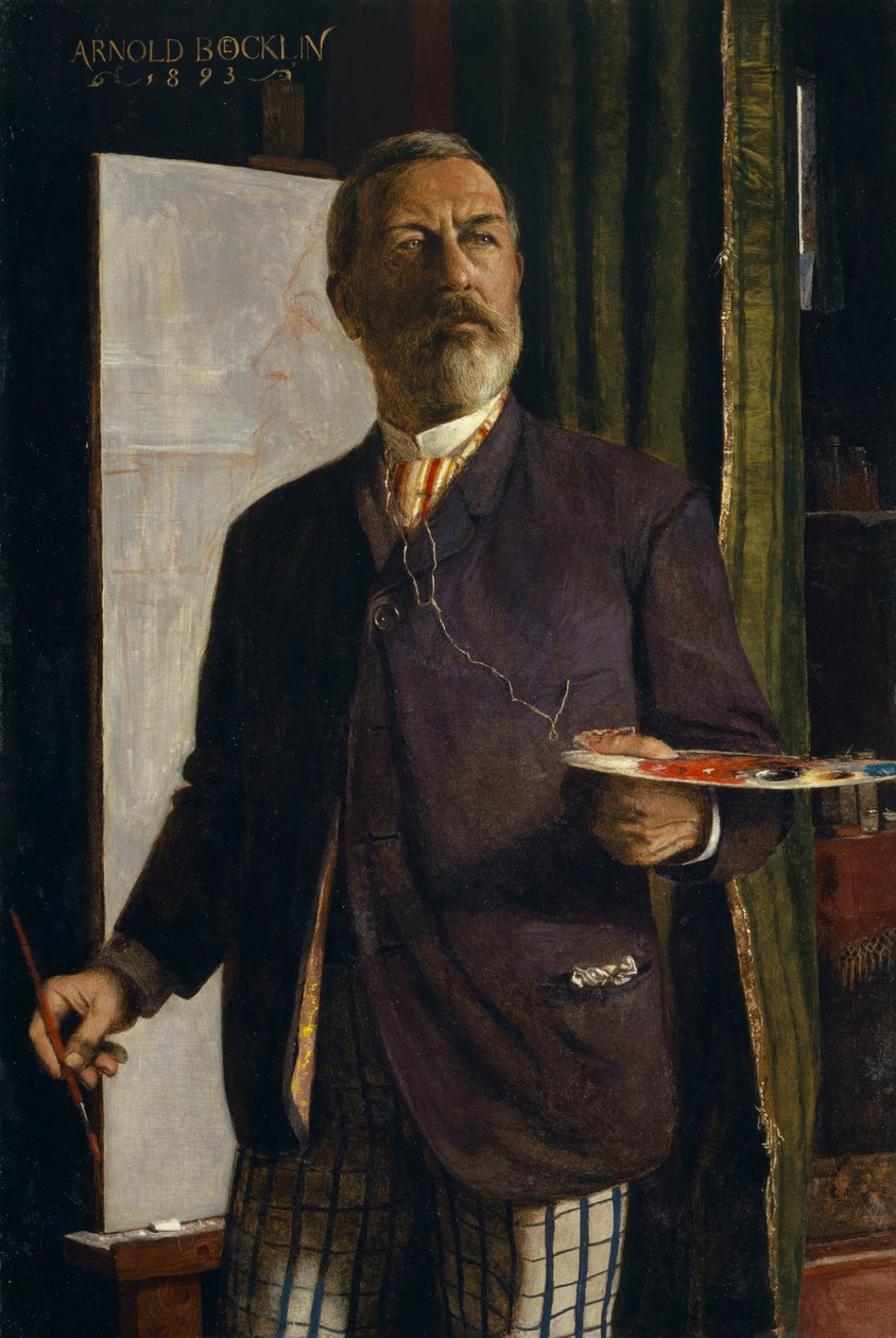 Omakuva studiossa, 1893. tekijältä Arnold Böcklin