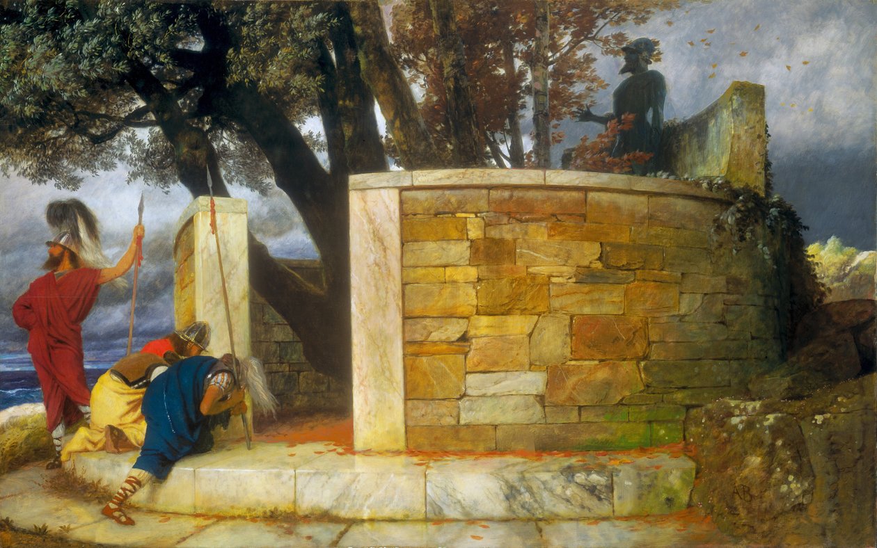 Herkuleen pyhäkkö, 1884. tekijältä Arnold Böcklin