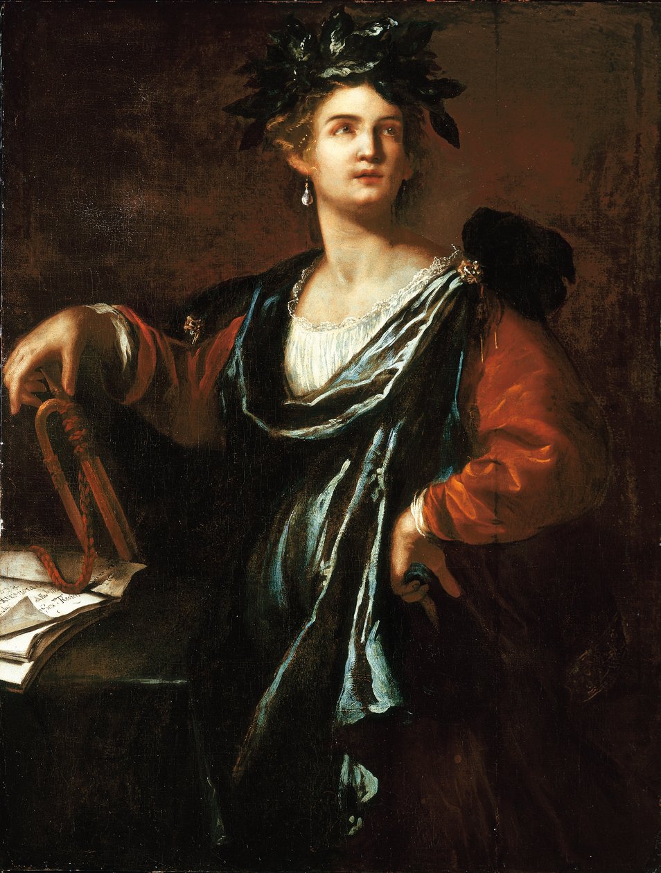 Clio: Historian museo, 1632 tekijältä Artemisia Gentileschi