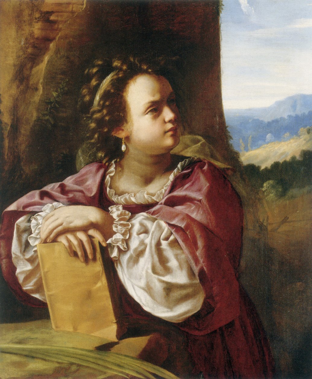 Pyhä Katariina Aleksandrialainen tekijältä Artemisia Gentileschi