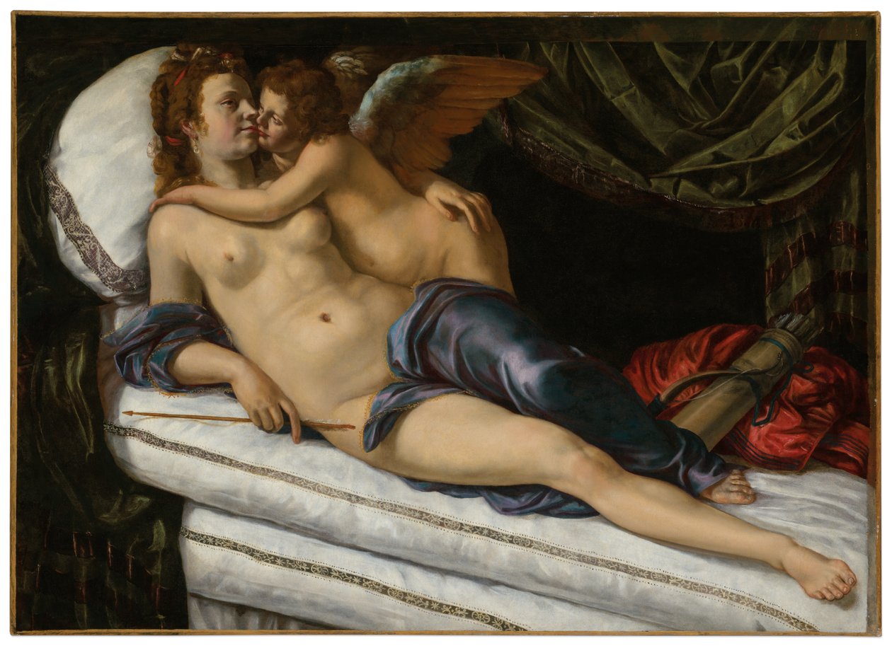 Venus ja Cupid tekijältä Artemisia Gentileschi