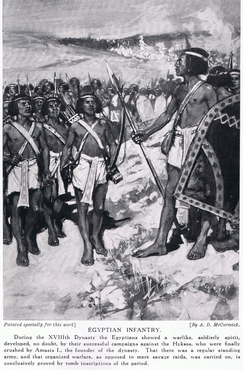 Egyptin jalkaväki, noin 1920 tekijältä Arthur David McCormick