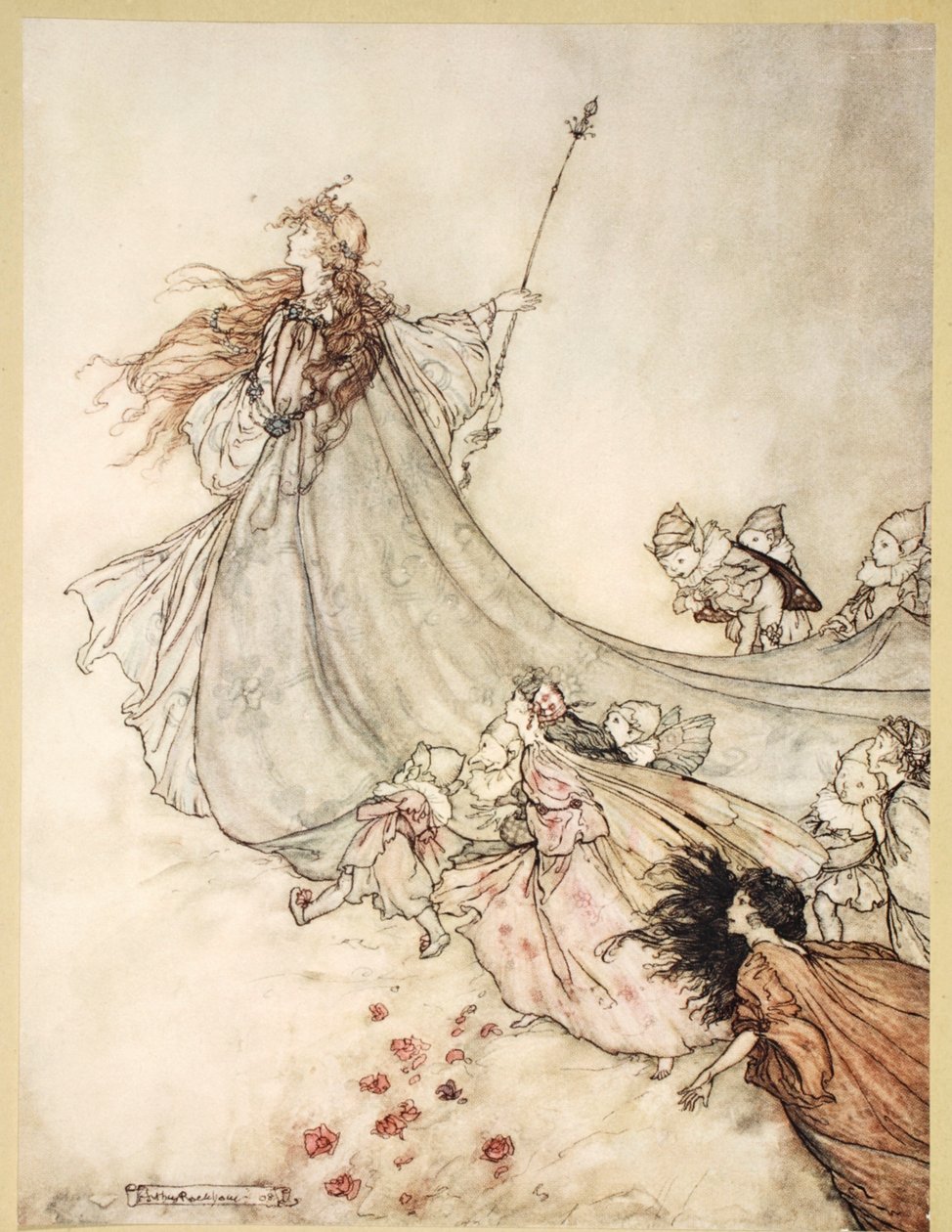 ..Keijut pois! Jos viivyttelen pidempään, riitelemme suoraan William Shakespearen 1908:n "kesäyön unelmasta" tekijältä Arthur Rackham