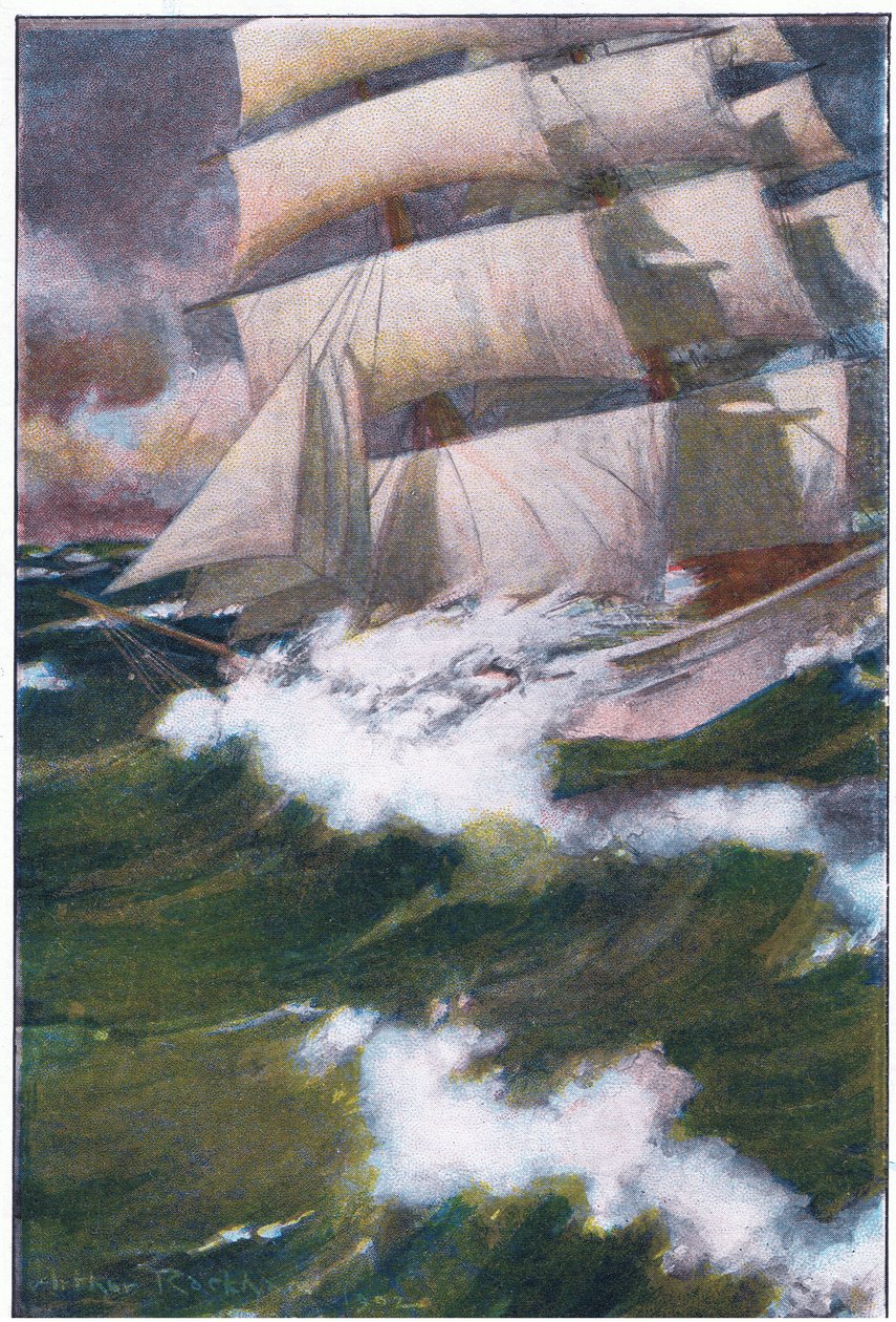 Pesin laivan edestä ja perästä tekijältä Arthur Rackham