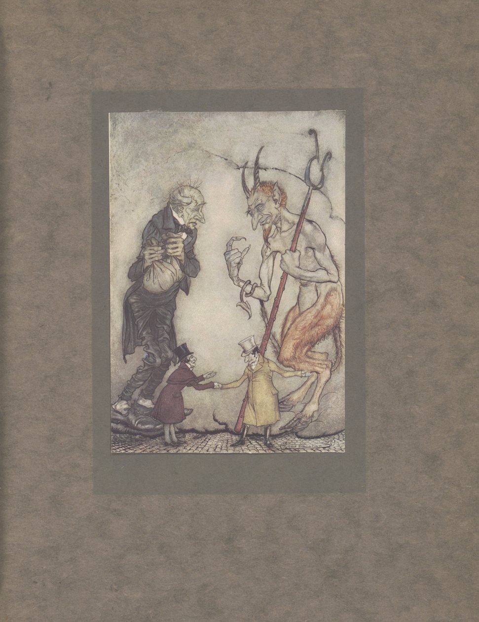 "Old Scratch on vihdoin saanut omansa, hei", 1915. tekijältä Arthur Rackham