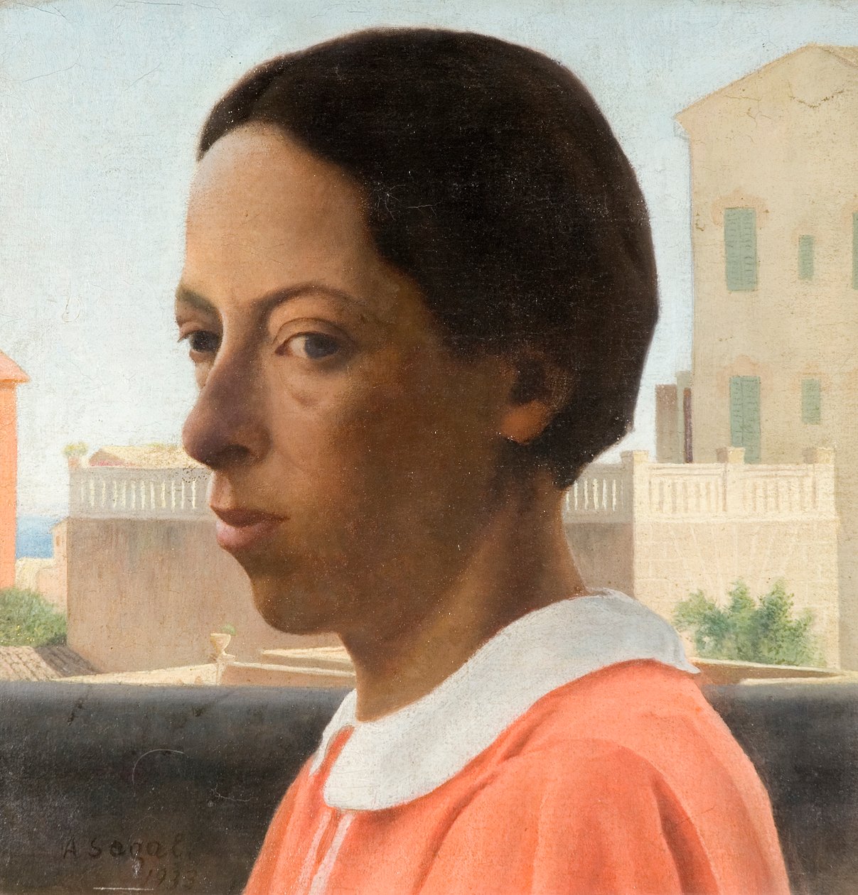 Muotokuva verannalla, Espanja, 1933 tekijältä Arthur Segal