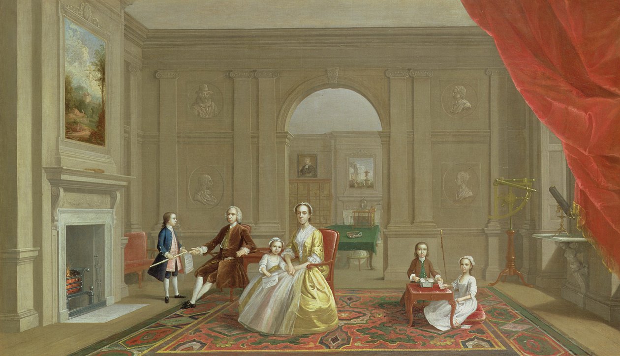 John Baconin perhe, noin 1742-43 tekijältä Arthur Devis