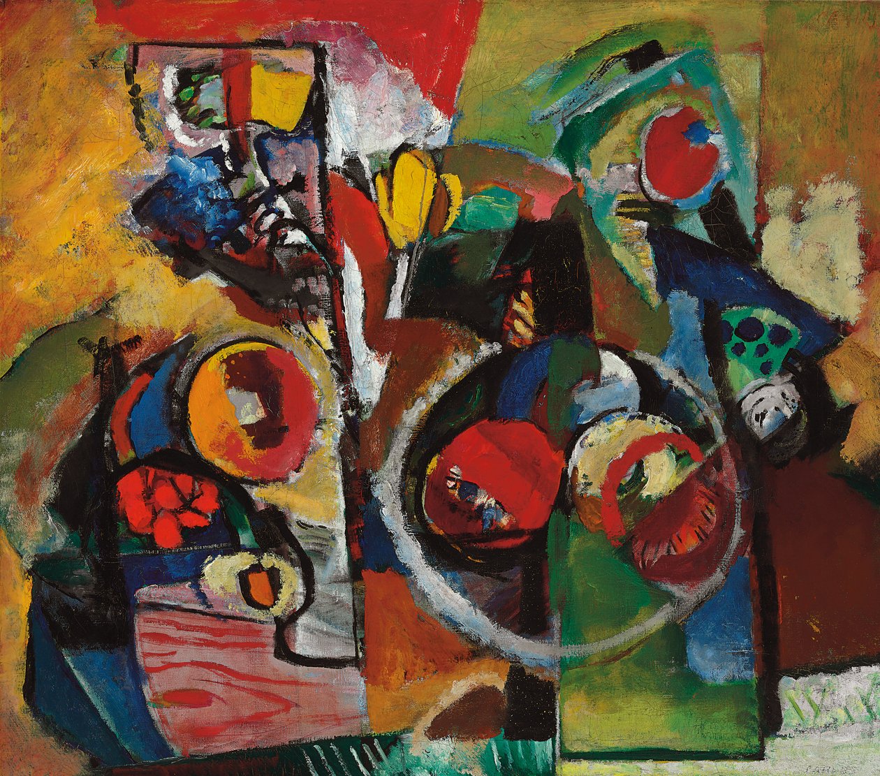 Abstraktio #2, n. 1929-1935 (öljy kankaalle) tekijältä Arthur Beecher Carles