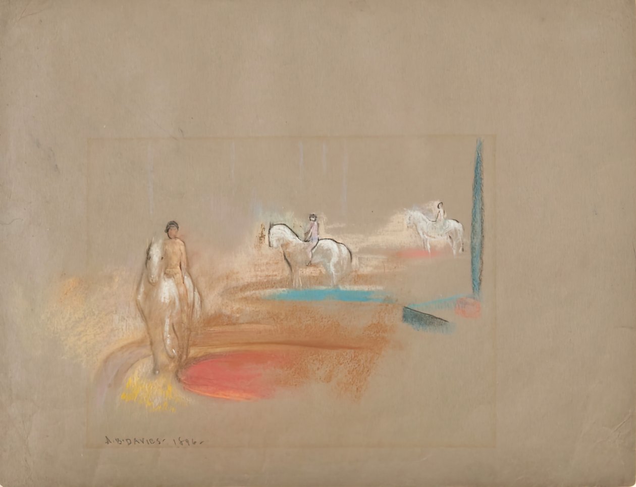 Kolme ratsumiestä, 1896. tekijältä Arthur Davies