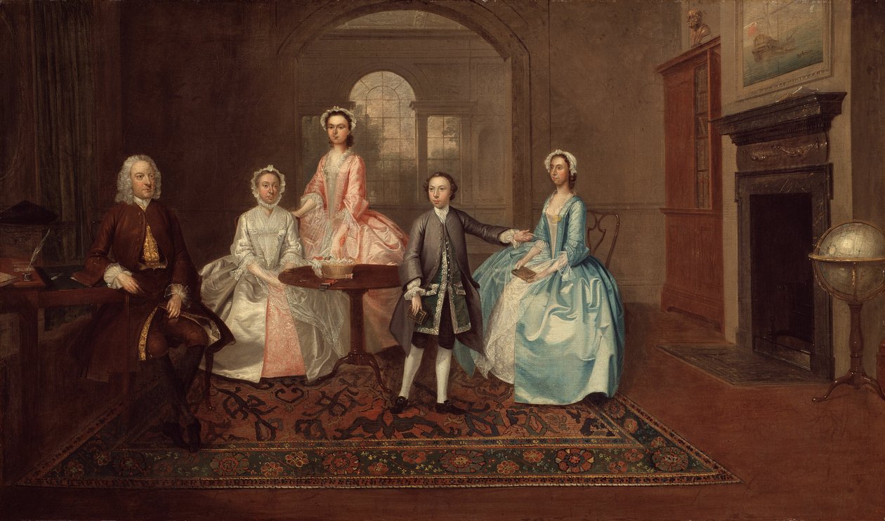 John Thomlinson ja hänen perheensä, 1745. tekijältä Arthur Devis