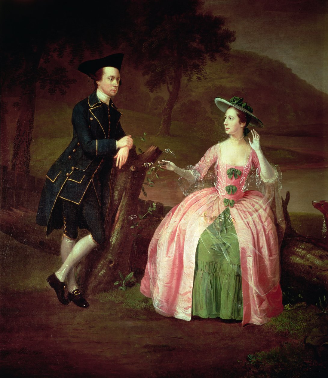 Sir George ja Lady Strickland tekijältä Arthur Devis