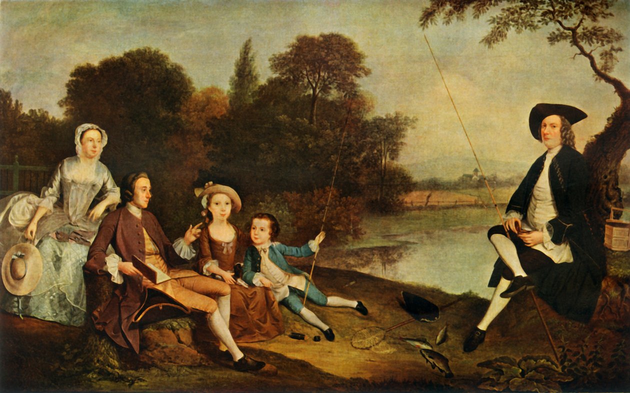 Swainen perhe, 1749, 1934. tekijältä Arthur Devis