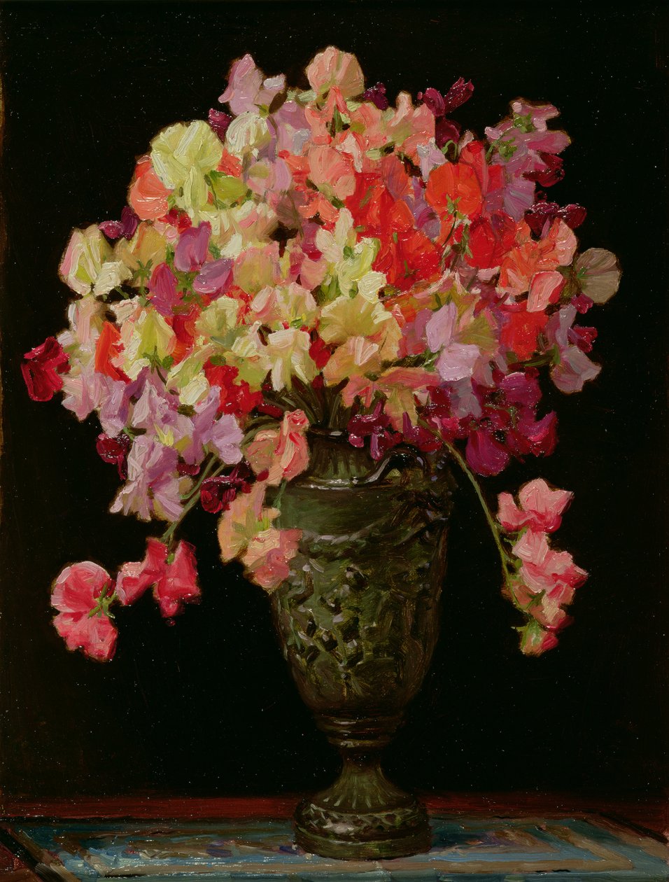 Sweetpeas, Kesäjuhla, 1930 (taulu) tekijältä Arthur Herbert Buckland
