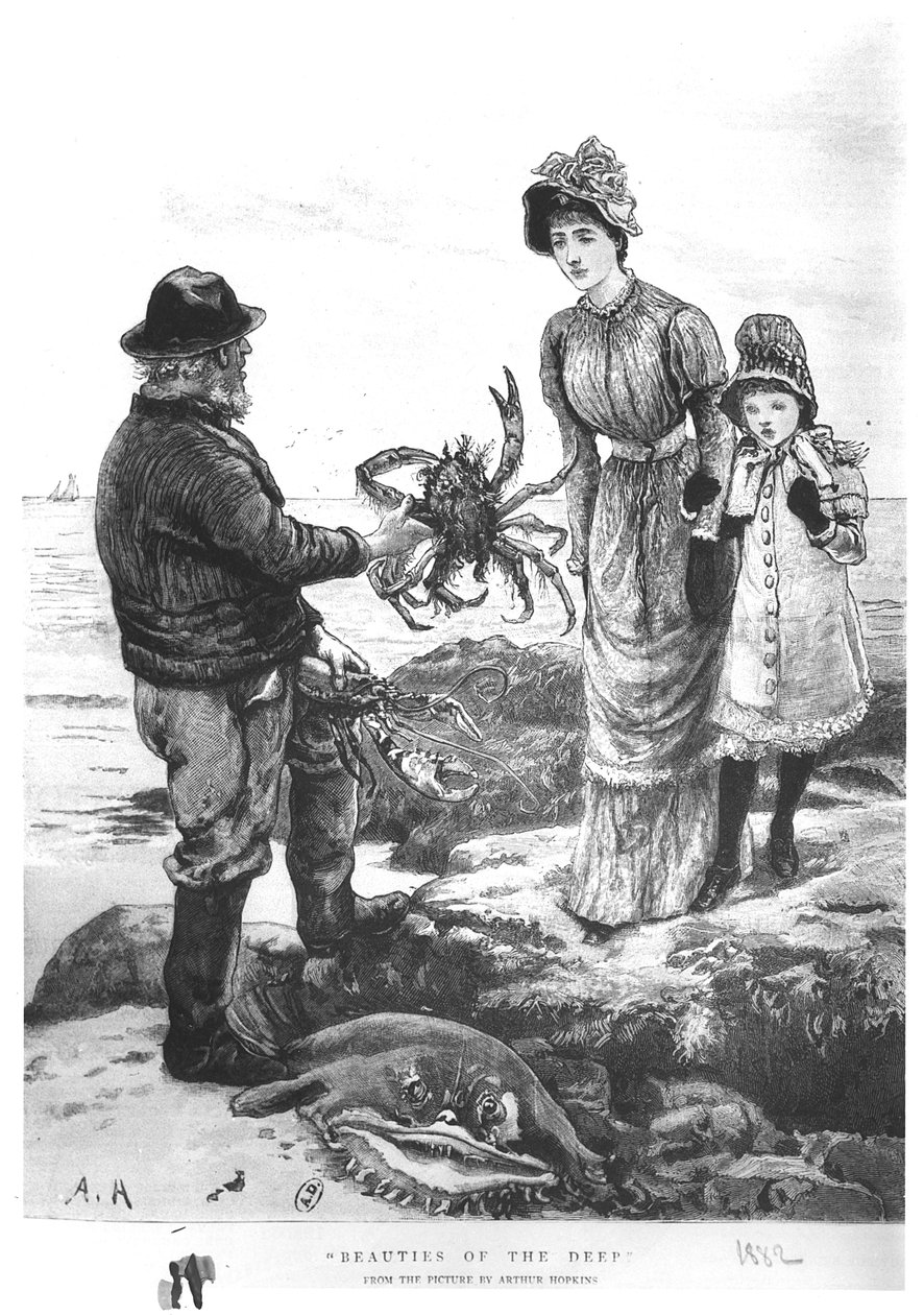 "Syvyyden kaunottaret", 1882 tekijältä Arthur Hopkins