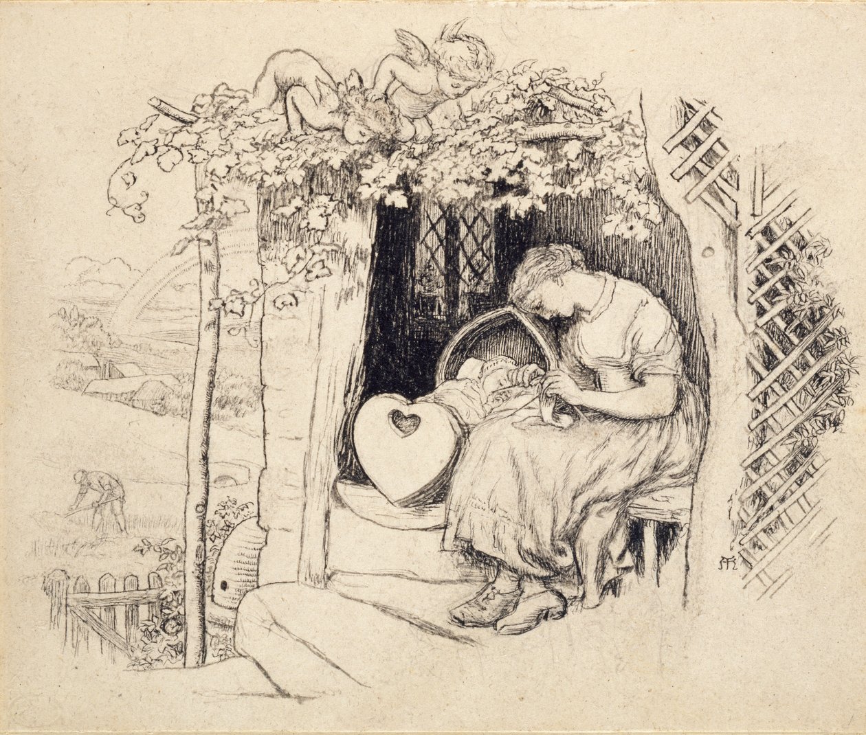 Kehdolla, 1873 tekijältä Arthur Hughes