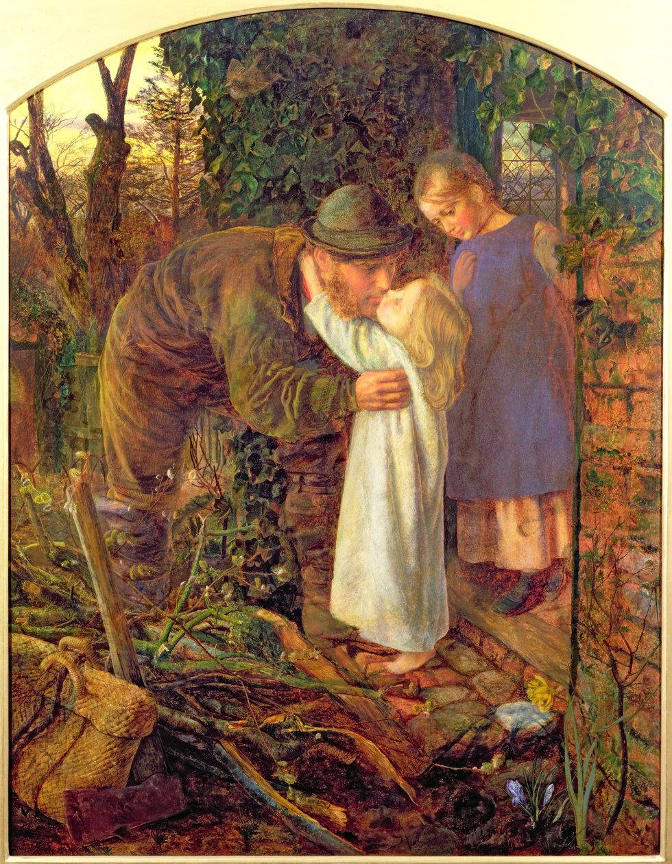 Huonekalut ja erilaiset esineet 1100- ja 1300-luvuilta tekijältä Arthur Hughes