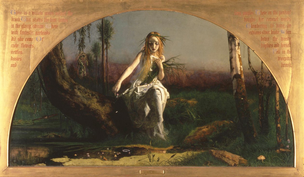 Ophelia tekijältä Arthur Hughes