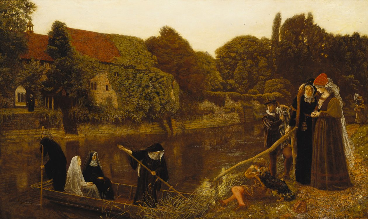 Luostarivene, 1874 tekijältä Arthur Hughes