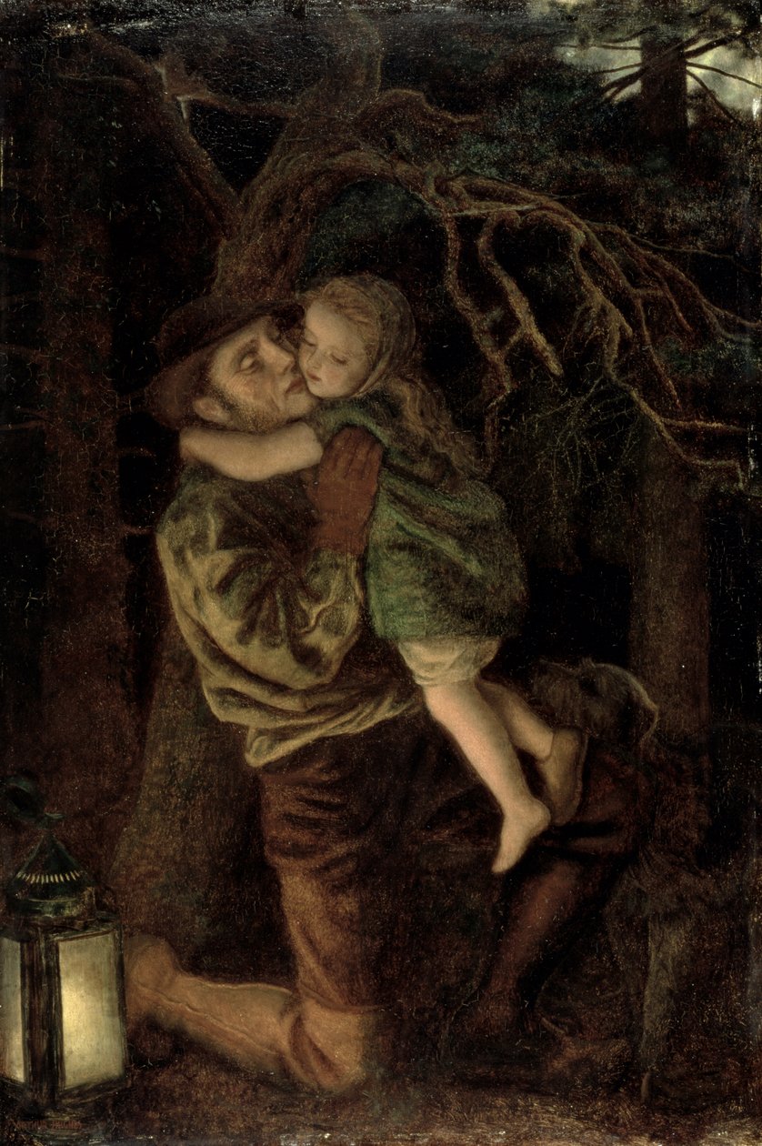 Kadonnut lapsi, 1866 tekijältä Arthur Hughes