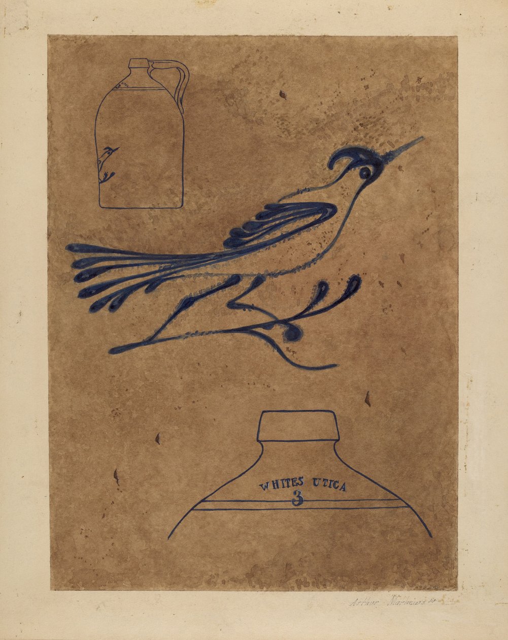 Kivitavarakannu, n. 1937. tekijältä Arthur Matthews