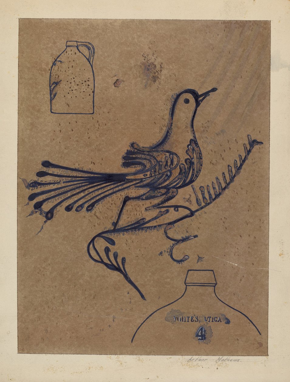 Kivitavarakannu, n. 1937. tekijältä Arthur Matthews