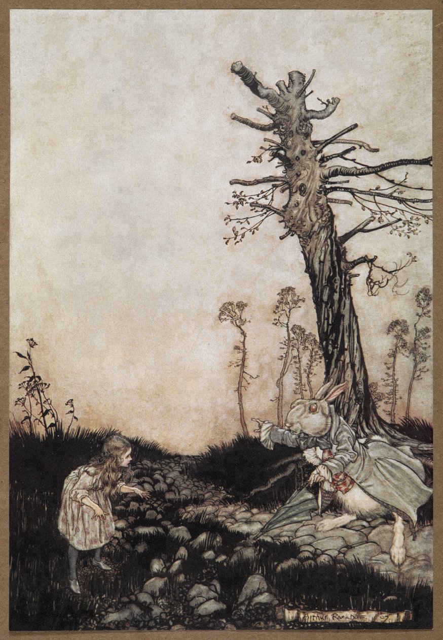 Liisa ja valkoinen kani tekijältä Arthur Rackham