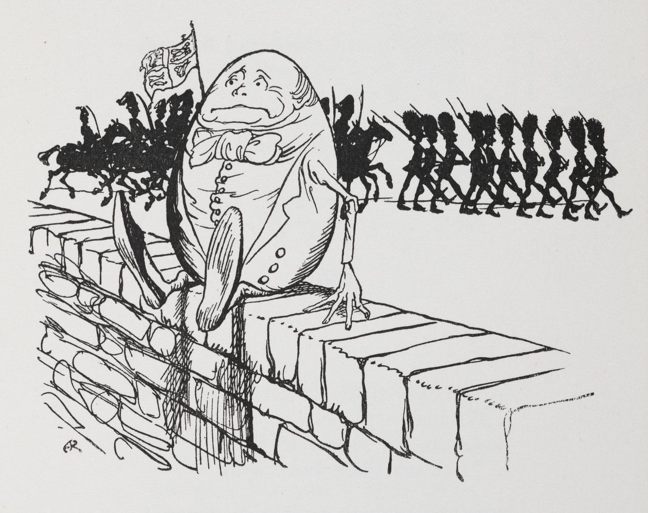 Humpty Dumpty stătea pe un perete.finlandez tekijältä Arthur Rackham