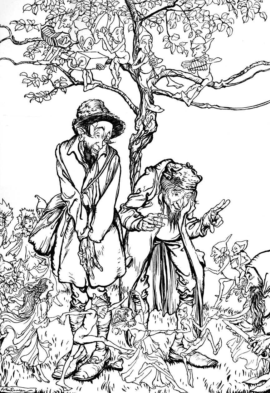 Pikkuveli ja pikkusisko, 1917, 1923 tekijältä Arthur Rackham