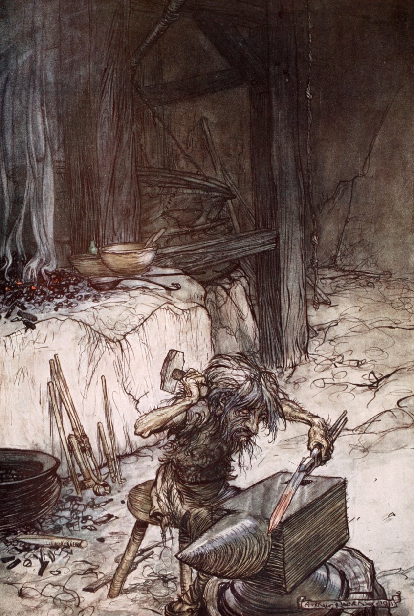 Miimi alasimessa, 1924. tekijältä Arthur Rackham
