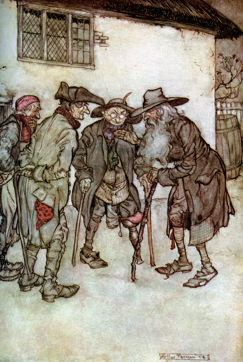 "Rip Van Winkle", 1923. tekijältä Arthur Rackham