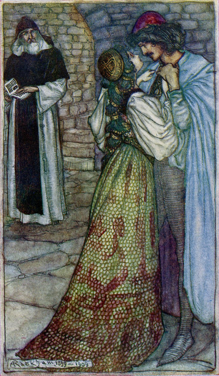 William Shakespearen Romeo ja Julia tekijältä Arthur Rackham