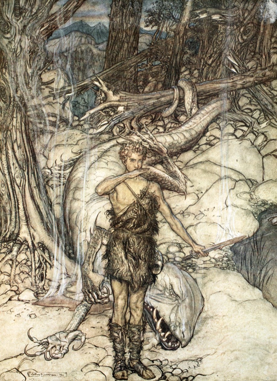 a"Kuuma veri palaa kuin tuli!", 1924. tekijältä Arthur Rackham
