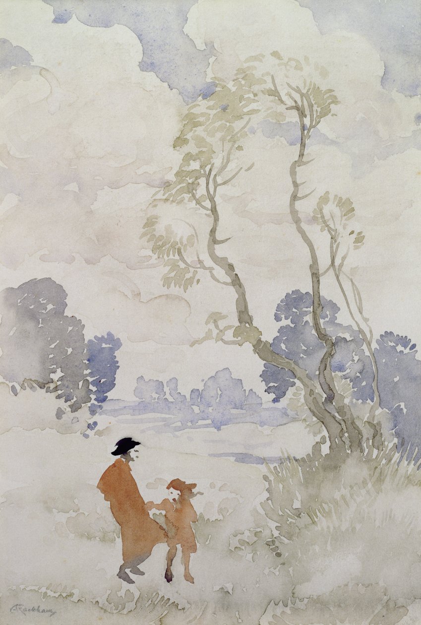 Tuulinen päivä (wc paperilla) tekijältä Arthur Rackham