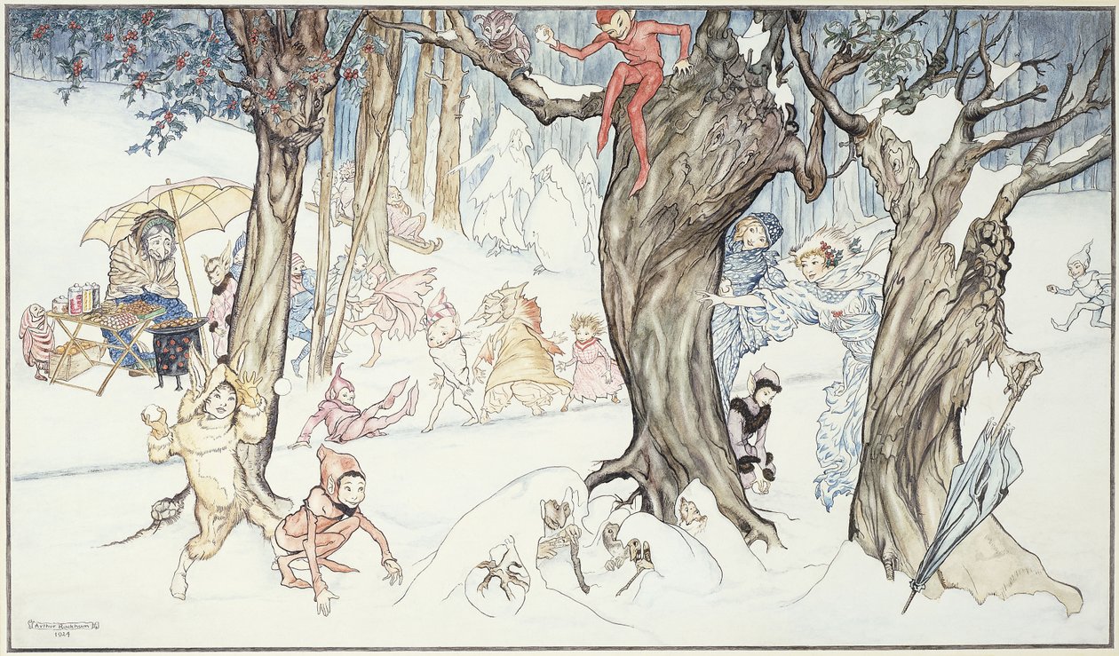 Talven ilonpito, 1924 tekijältä Arthur Rackham