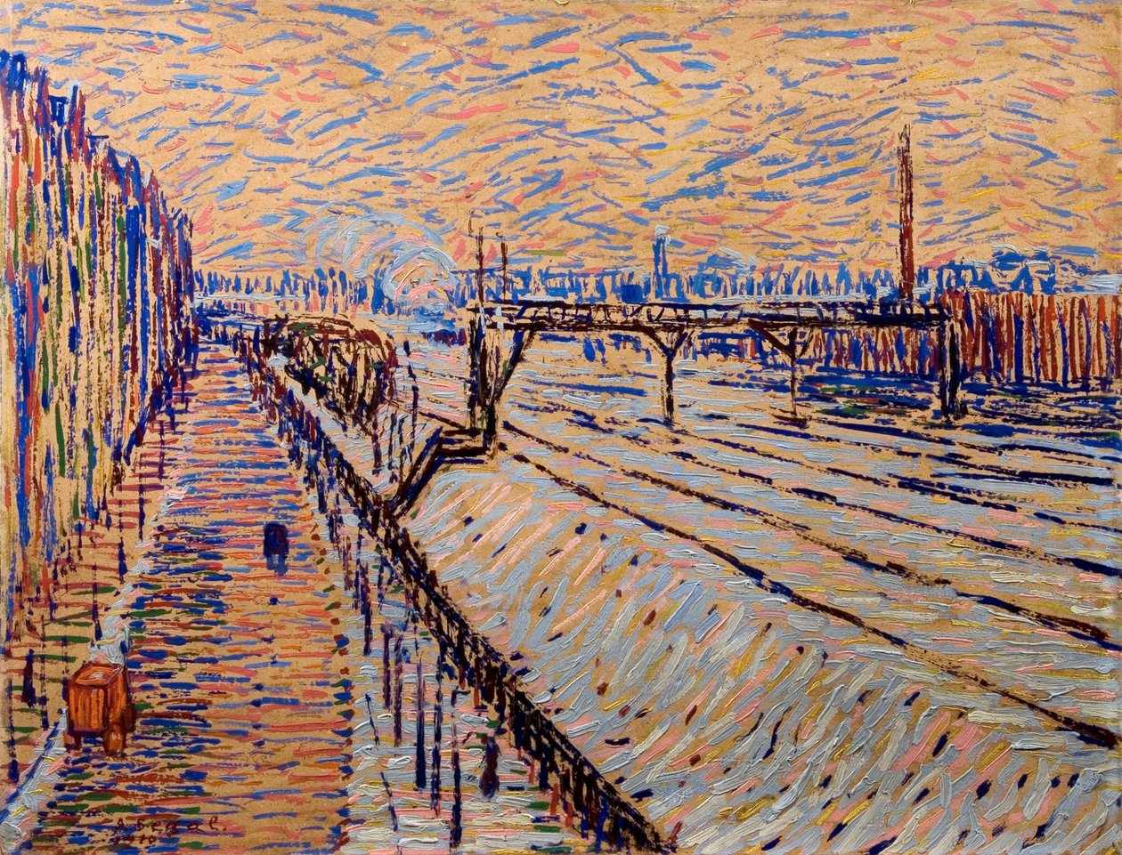 Rautatie, 1910. tekijältä Arthur Segal