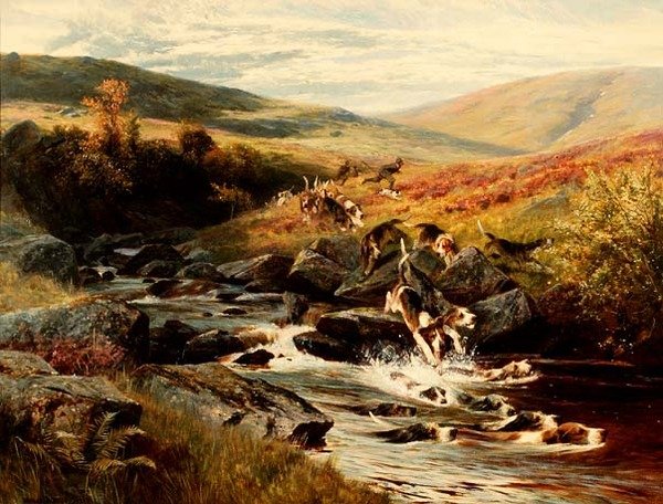 Saukkon metsästys tekijältä Arthur Wardle