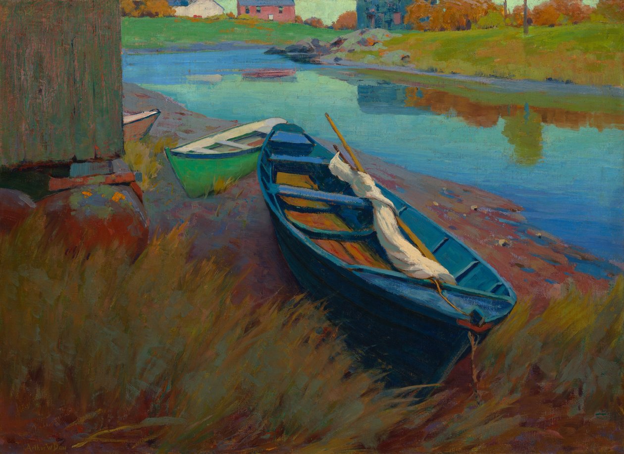 Boats at Rest, c. 1895. tekijältä Arthur Wesley Dow