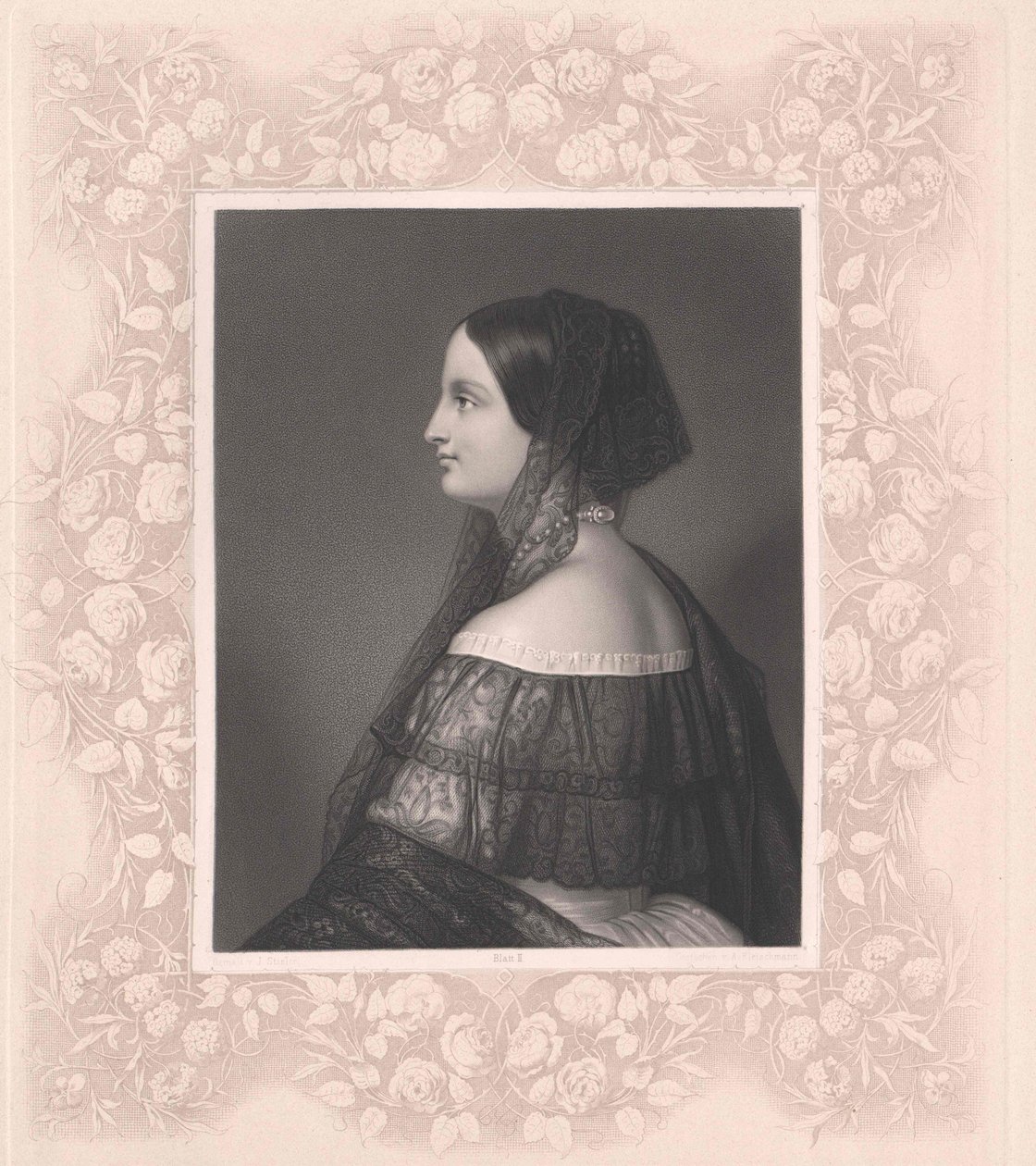 Itävallan Toscanan arkkiherttuatar Auguste (tulosta) tekijältä Artist Unknown