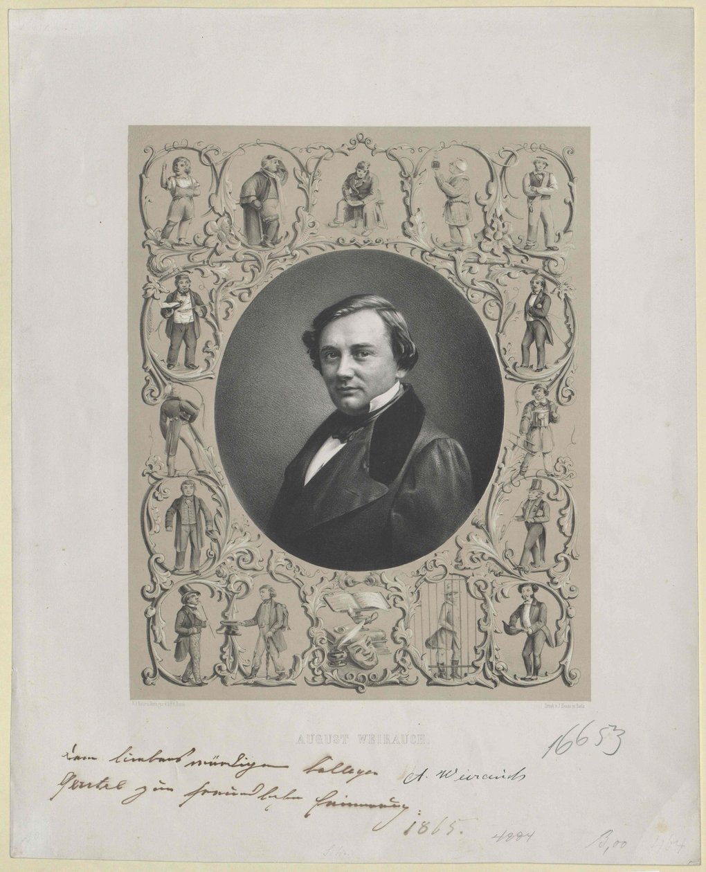 August Weihrauch (painettu) tekijältä Artist Unknown